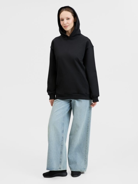 Худи унисекс оверсайз Songo, черное