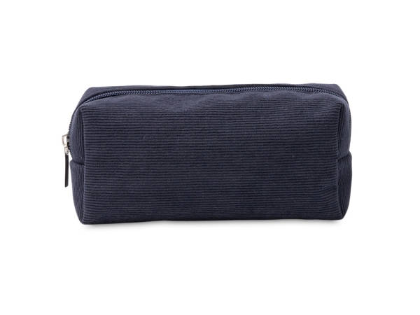 Вельветовая косметичка "Боннет", синий нейви