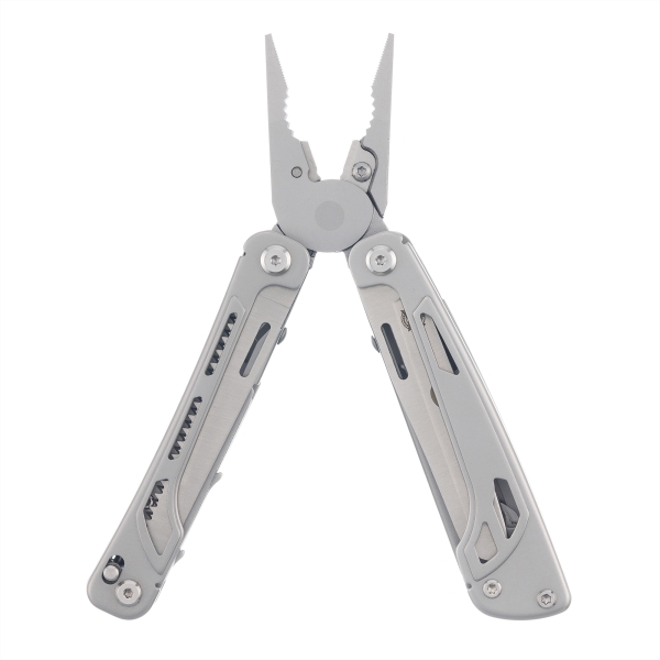 Мультитул Stinger, 106 х 43 мм, 19 функций, нержавеющая сталь, серебристый, в комплекте нейлоновый чехол, в картонной коробке