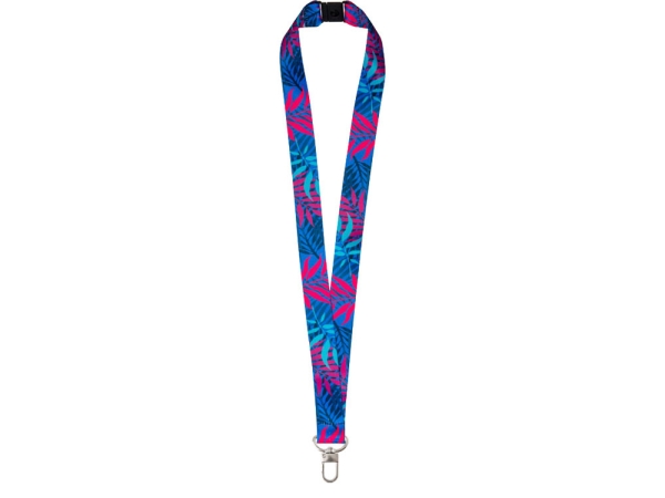 Ланъярд 2,5 см под сублимацию с трендовым карабином и замком обрыва