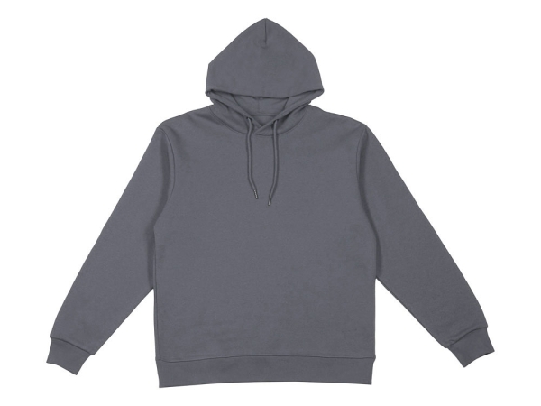 Толстовка с капюшоном оверсайз «Lisbon» унисекс, темно-серый