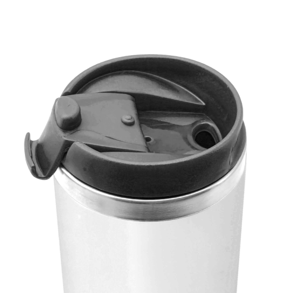 Термокружка NEXT WHITE 350мл. Белая с черной крышкой 6042.08