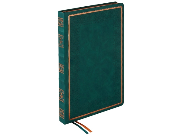 Ежедневник недатированный А4 "Royal", зеленый с бронзовым срезом
