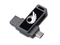 Флешка 32 ГБ USB Type-C и USB 3.0 с подсветкой лого «Спинлайт»