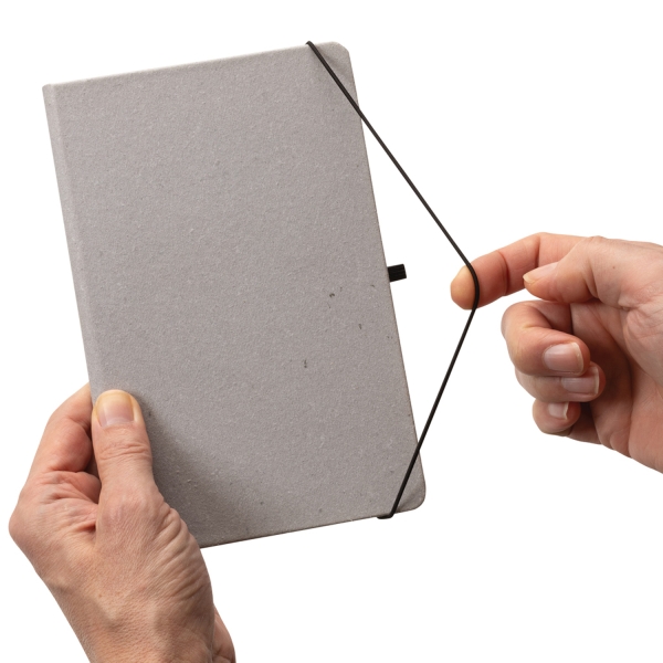 Блокнот в твердом переплете из переработанной кожи, A5