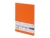 Тетрадь с каменной бумагой А5 "Carrara" 40 л., линейка, оранжевый