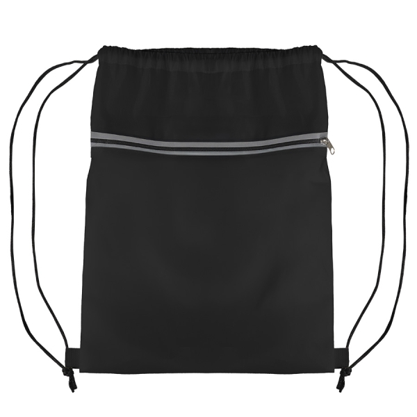 Рюкзак мешок  "Shift" со светоотражающей молнией, белый, 36*41 см, полиэстер 210D