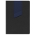 Ежедневник Bookmark, недатированный, черный с синим