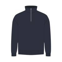 Толстовка на молнии унисекс FLOW, темно-синяя, размер M/L Толстовка на молнии унисекс FLOW, темно-синяя, размер M/L