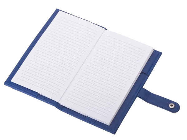 Блокнот-кошелек с сменным блоком А6 "Wall Street", 64 листа, синий