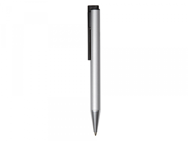 Металлическая шариковая ручка с флеш-картой на 8 Гб "Jobs", серебристая
