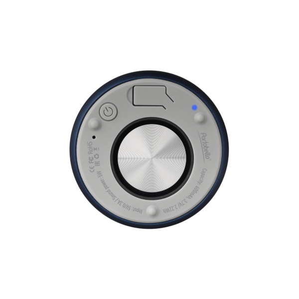 Беспроводная колонка Passion 80dB 600 mAh (Bluetooth 5.4), синяя