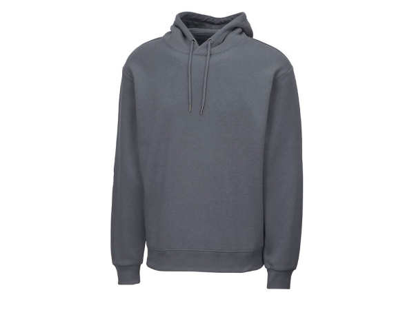 Толстовка с капюшоном оверсайз «Lisbon» унисекс, темно-серый