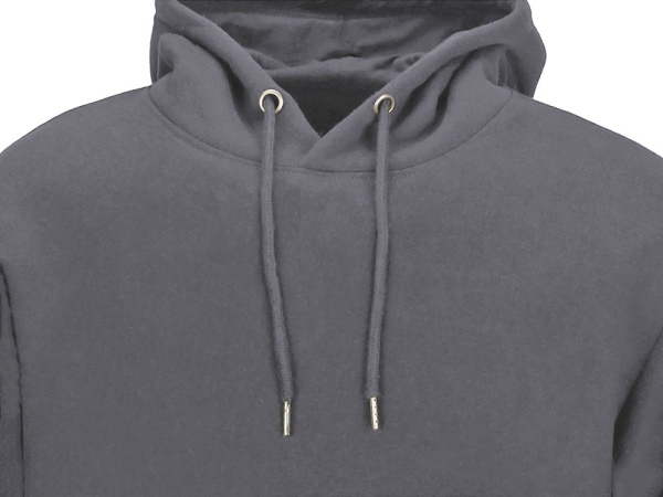 Толстовка с капюшоном оверсайз «Lisbon» унисекс, темно-серый