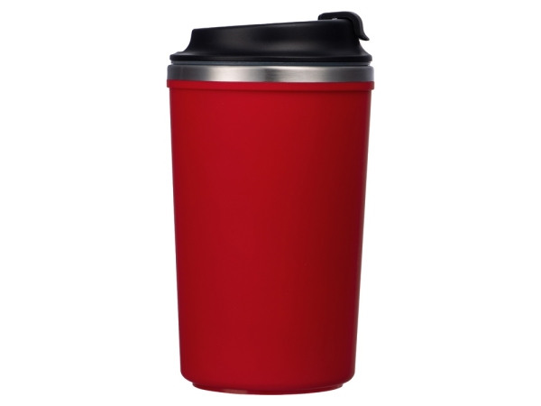 Герметичная термокружка на присоске "Kick", 350 мл, красный