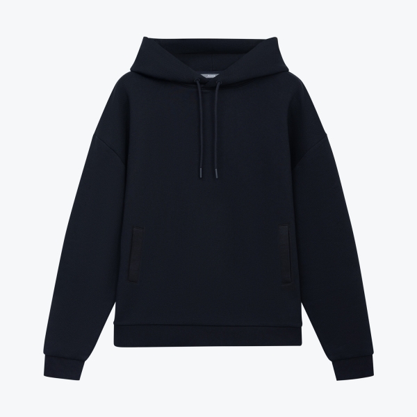 Худи релакс унисекс Баланс, с начесом, синий, размер M/L