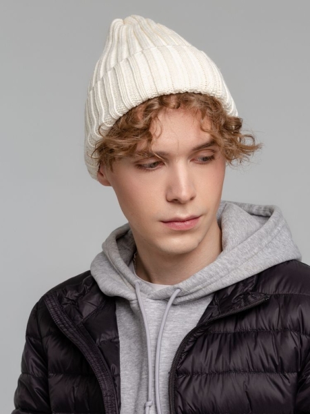 Шапка Norfold, белая (молочная)