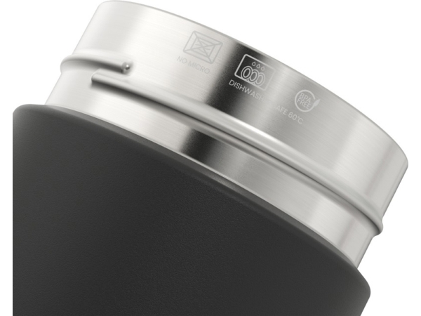 Бутылка для воды Ocean Bottle с вакуумной изоляцией объемом 750 мл, сплошной черный