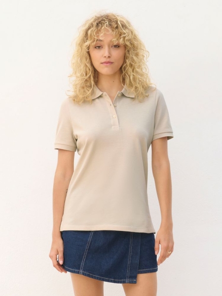 Рубашка поло женская Pacific Women, голубая (морская волна)