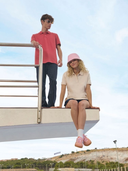 Рубашка поло женская Pacific Women, голубая (морская волна)