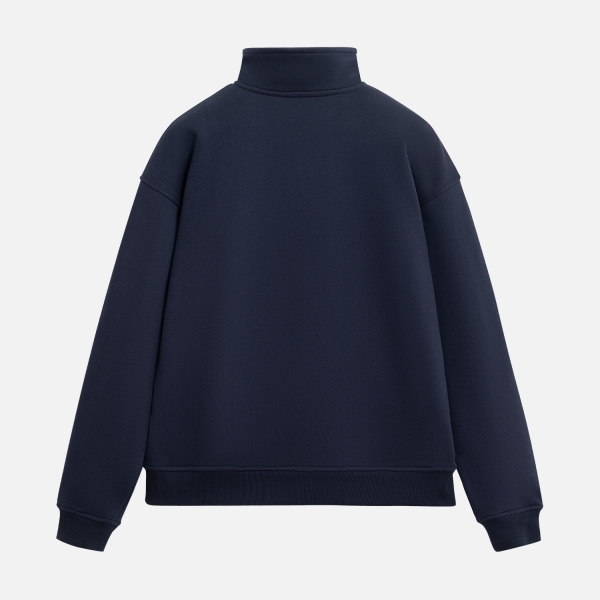 Толстовка на молнии унисекс FLOW, темно-синяя, размер XL/2XL