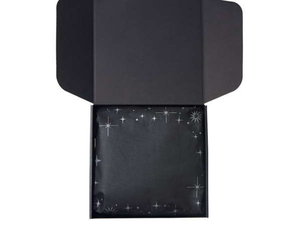 Подарочный набор с перчатками, термосом и чаем, темно-синий