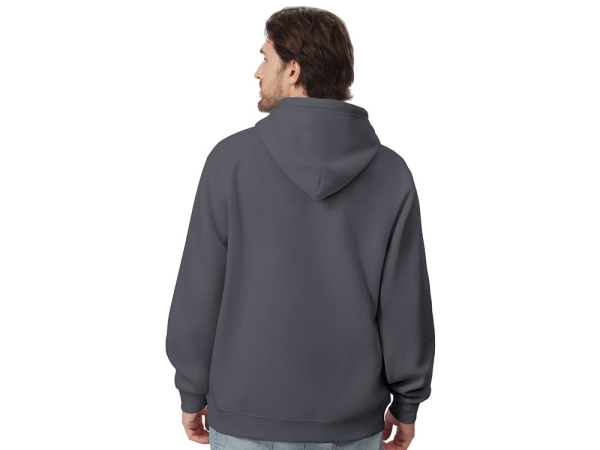 Толстовка с капюшоном оверсайз «Lisbon» унисекс, темно-серый