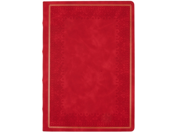 Ежедневник недатированный А4 "Royal", красный с бронзовым срезом