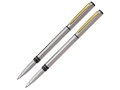 Набор Pierre Cardin коллекция «ПАРА (PEN&PEN)» : ручка шариковая + роллер. Корпус - латунь и хромоникилевое покрытие. Отделка и детали дизайна - сталь, позолота. Цвет - серебристый. Упаковка Е.
