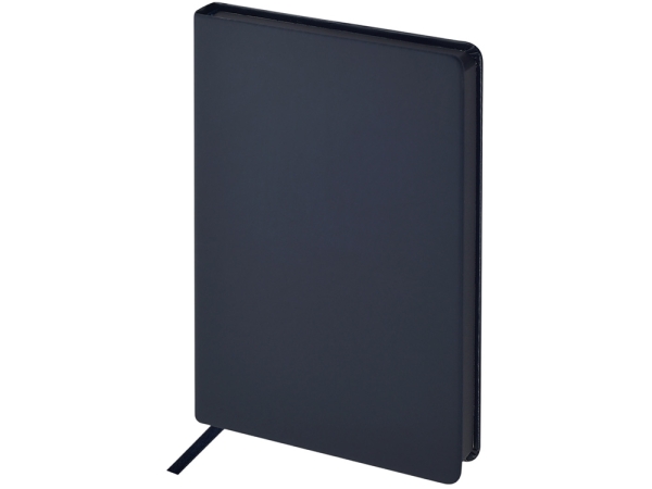 Ежедневник А5 "Megapolis Color New" soft-touch, темно-синий navy