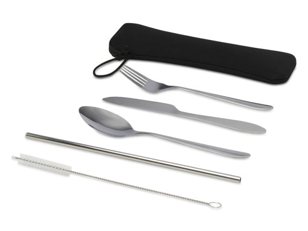 Набор столовых приборов из нержавеющей стали из 5 предметов Sheen - Серебристый