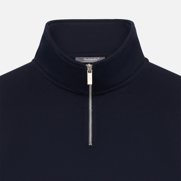 Толстовка на молнии унисекс FLOW, темно-синяя, размер 3XL/4XL