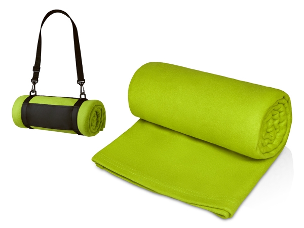 Плед «Нежность» с плечевым ремнем, зеленое яблоко