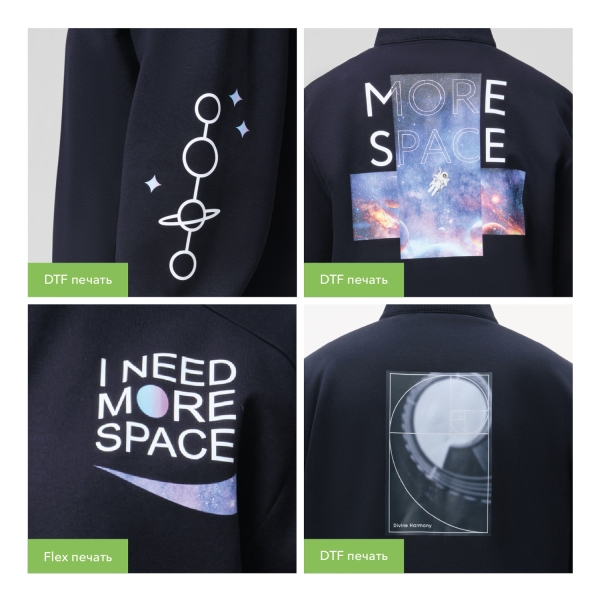 Толстовка на молнии ASTIN темно-синяя, размер XL