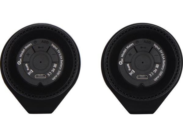 Портативные парные колонки Qjet TWS "Mates" с синими кольцами