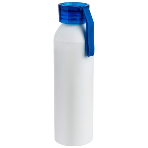 Бутылка для воды VIKING WHITE 650мл. Белая с синей крышкой 6143.01