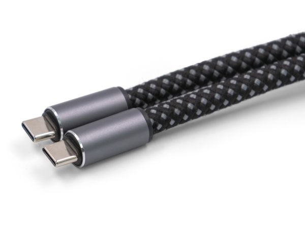 Ремешок-держатель для телефона с зарядным кабелем USB-C - USB-C «Lany Wristband Charge Eco», серый