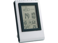 Настольная метеостанция Rimini, серебристый Настольная метеостанция Rimini, серебристый