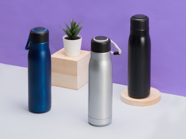 Вакуумный термос "Ardent" Waterline, 500 мл, тубус, темно-синий