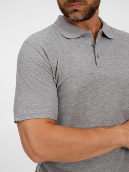 Рубашка поло унисекс Tervise, серый меланж