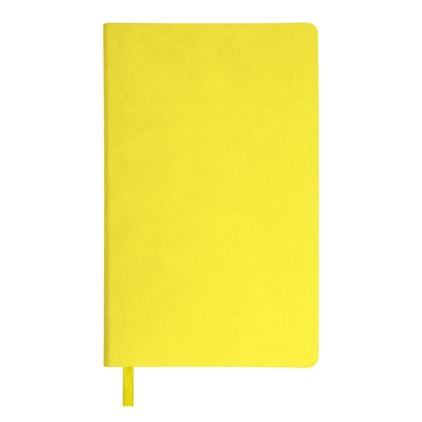 Бизнес-блокнот "Funky" А5, голубой, серый форзац, мягкая обложка,  в линейку