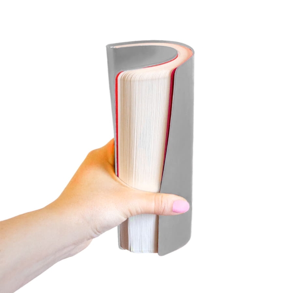 Бизнес-блокнот "Funky" А5, голубой, серый форзац, мягкая обложка,  в линейку