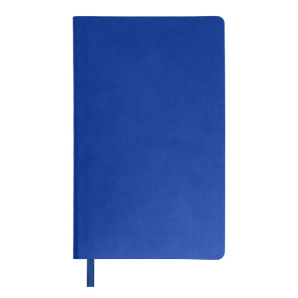 Бизнес-блокнот "Funky" А5, голубой, серый форзац, мягкая обложка,  в линейку