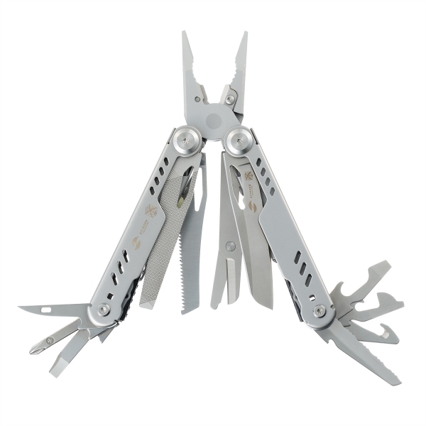 Мультитул Stinger, 110 х 27 мм, 21 функция, сталь, серебристый, в картонной коробке, в комплекте нейлоновый чехол