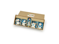 Набор елочных игрушек Снеговички подглазурная роспись Набор елочных игрушек Снеговички подглазурная роспись