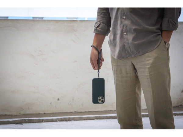 Ремешок-держатель для телефона на запястье «Lany Wristband Eco», серый