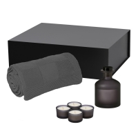 Подарочный набор Sento, Cella, серый (свеча, диффузор, плед) Подарочный набор Sento, Cella, серый (свеча, диффузор, плед)