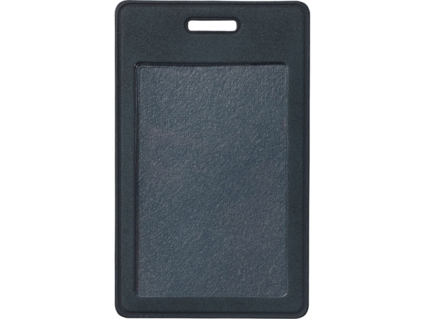 Вертикальный чехол для пропуска из экокожи "Alicante", темно-синий