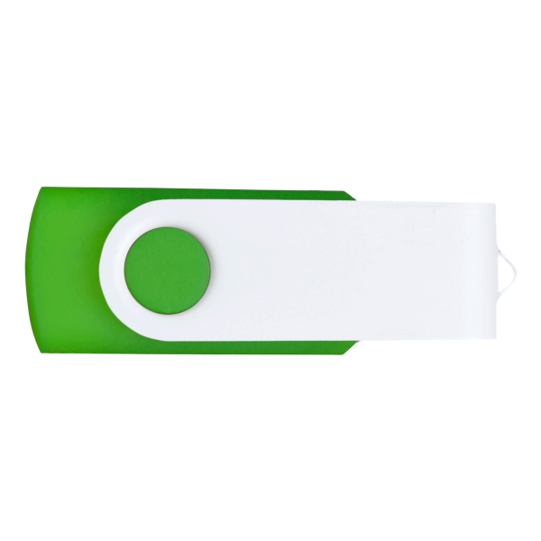 Флешка TWIST WHITE COLOR Салатовая с белым 4015.15.07.32ГБ