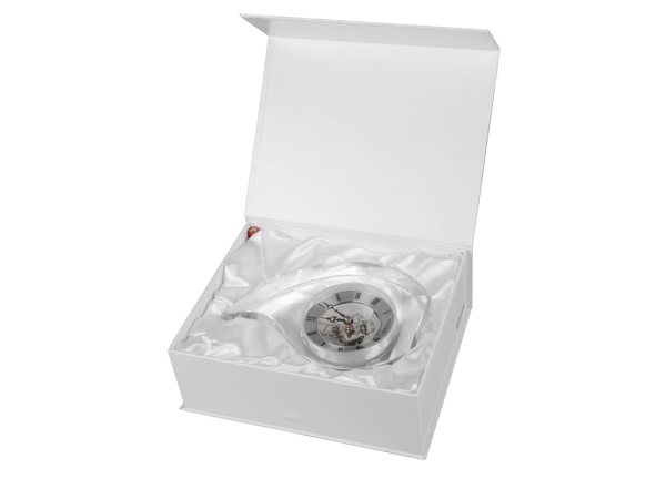 Часы настольные Шельф Ottaviani, прозрачный/серебристый